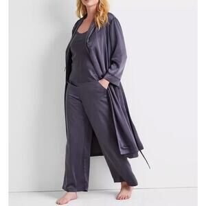 Brand New State of Day Women's Size XS Navy Dawn Blue Robe